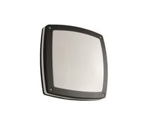 Plafoniera da soffitto per esterno moderna in alluminio e policarbonato nero