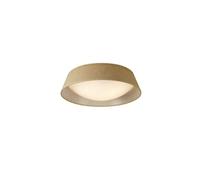 Plafoniera da soffitto rustica media paralume in tessuto beige 3 luci MN-139