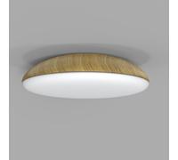 Plafoniera da soffitto tonda design moderno effetto legno 6 luci MN-419