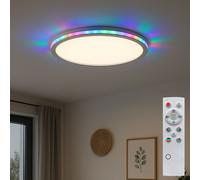 Plafoniera da Soggiorno Regenbogeneffekt LED Telecomando Dimmerabile Cct RGB [EEK: Inaditato]