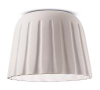 Plafoniera Deckenleuchte Bianco Ceramica Ø 40cm H:29cm Fatto E27 Corridoio
