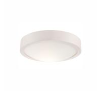 Plafoniera Deckenleuchte Legno Vetro Ø27cm Rotondo Chiaro Bianco E27 Blendarm