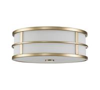 Plafoniera Deckenleuchte Ottone Crema Ø 34 CM Vintage Sala Corridoio Loft