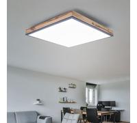 Plafoniera Deckenpanel Lampada Montaggio Soffitto LED Simil Legno Alu 24 Watt