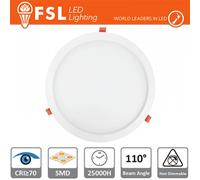 Plafoniera Downlight LED 24W 6500K 2000LM IP20 Foro 285mm 110° Angolo