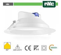 Plafoniera Downlight LED IP44 25W 3000K 2450LM Foro Regolabile 195-210mm