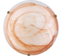 Plafoniera Duna 40x40x12 cm tabacco Tabacco