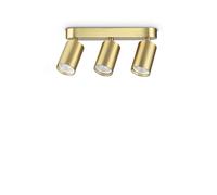 Plafoniera DYNAMITE 3 Luci Gu10 Ottone Dimmerabile IP20 Ideal Lux