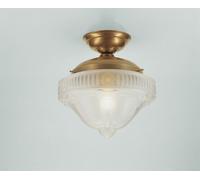 Plafoniera E27 Soggiorno Berlino Ottone Vetro Ø27 CM Deckenleuchte Blendarm