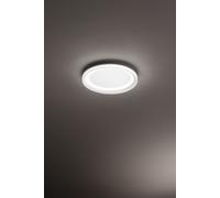 Plafoniera Contemporanea Edge Alluminio Bianco Led Integrato 38W