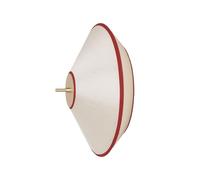 Plafoniera Edgeform Tafta Ø40 Rosso/Bianco Sporco