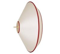 Plafoniera Edgeform Tafta Ø52 Rosso/Bianco Sporco
