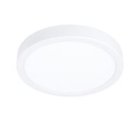Plafoniera Esterno Contemp Argolis 2 Acciaio Bianco Policarbonato Led D28,5Cm