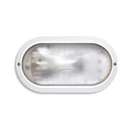 Plafoniera Esterno Contemporanea Owen Pc Bianco 1 Luce E27 Ip44