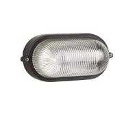 Plafoniera Esterno Contemporanea Quinn Pc Nero 1 Luce E27 Ip44