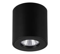 Plafoniera Esterno Moderna Torrecola Alluminio Nero 1 Luce Gu10