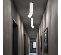 Plafoniera Luci Soggiorno LED Spot Mobile Alluminio H 23 CM 2x
