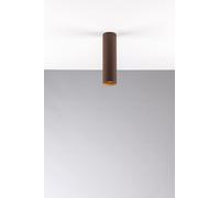 PLAFONIERA-FARETTO FLUKE TONDA CORTEN 1 LUCE ATTACCO GU10 5,5X5,5X20CM