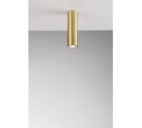 PLAFONIERA-FARETTO FLUKE TONDA ORO 1 LUCE ATTACCO GU10 5,5X5,5X20CM