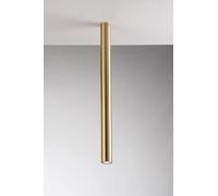 PLAFONIERA-FARETTO FLUKE TONDA ORO 1 LUCE ATTACCO GU10 5,5X5,5X75CM