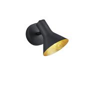 Plafoniera faretto spot moderna 1 luce nero oro orientabile TR355