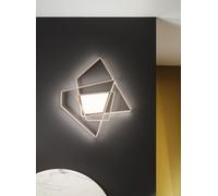 PLAFONIERA GALAXY GRANDE ORO 3000k 3650lm 90w DIMMERABILE L.84CM