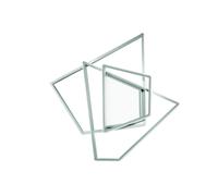 PLAFONIERA GALAXY MEDIA SILVER 3000k 3650lm 90w DIMMERABILE L.63CM