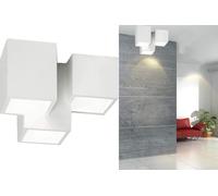 Plafoniera Gesso Lampada Da Interno Applique Da Soffitto 3 Quadrato GU10 GS-5028