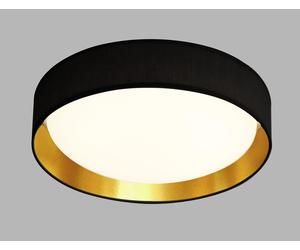 Plafoniera Gianna Acciaio Bianco Tessuto Trasparente Led 15,2W 3000K