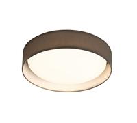 Searchlight Plafoniera Gianna LED, grigio/bianco, tessuto, Ø 50 cm Searchlight