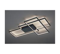 Plafoniera THIAGO grande LED antracite satinato 3 rettangoli con tecnologia 652690342
