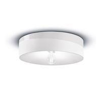 Plafoniera Grande Vintage Decò Pi Ceramica Bianco Grezzo 1 Luce E27