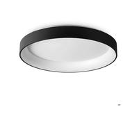 Plafoniera Contemporanea Ziggy Metallo Nero Led Integrato 62W 3000K Ip20