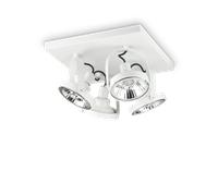 PLAFONIERA IDL ART. GLIM PL4 BIANCO SQUARE SUPER PREZZO LEGGI DESCRIZIONE