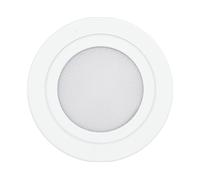 PLAFONIERA IKM LICHTTECHNIK L20300102 - 3W, Bianco caldo, Da incasso, Alluminio, IP20