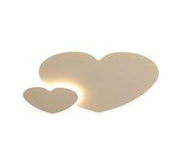 Plafoniera in Acrilico per Camera da Letto per Camera dei Bambini, Lampadario a Incasso Simpatico Soffitto con Paralume in Acrilico a Forma di Cuore d'Amore per Soggiorno Corridoio Balcone/Luce