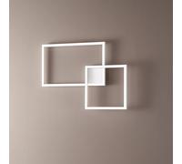 Plafoniera In Alluminio Industrial Cross Bianco Led