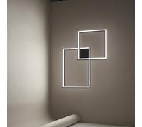 Plafoniera In Alluminio Industrial Cross Colore Nero Led