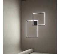 Plafoniera In Alluminio Industrial Cross Colore Nero Led