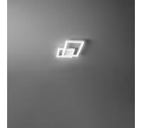 Plafoniera In Alluminio Moderna Cross Bianco Led [EEK: A++]