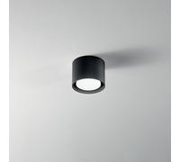 Plafoniera In Alluminio Moderna Geo Nero 1 Luce [EEK: A++]