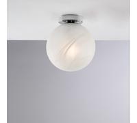 Plafoniera Contemporanea Olaf Cromo 1 Luce E27