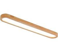 Plafoniera in Legno Rustico Plafoniera da Incasso Lineare Grande 3000k Plafoniera A LED Piatta Barra Lunga Soffitto Leggero Rustico per Corridoio Cucina Ufficio Soggiorno, 65 * 20CM