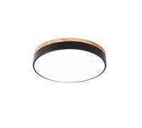 Plafoniera in Stile Nordicoaron, Moderna Plafoniera a Led Dimmerabile con Telecomando,Da da Soffitto Minimalista in Legno a Filo Soffitto per Camera da Letto, Soggiorno, Cucina e Corridoio./Buio/50 cm