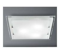 Plafoniera in Vetro Moderna 4 Luci Design soffitto quadrata 50 cm Perenz Frame
