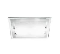 Plafoniera in Vetro Moderna 4 Luci Design soffitto quadrata 50 cm Perenz Frame