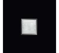 Plafoniera In Vetro Satinato Quadrata Moderna Frame Bianco 4 Luci E27 Piccola [EEK: A++]