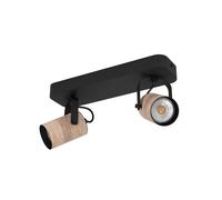 Plafoniera Industrial Cayuca 2 Luci Acciaio Nero [EEK: A++]