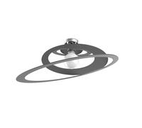 Plafoniera Industrial-Minimal Bungee Metallo Antracite 1 Luce E27 D70Cm