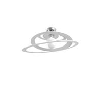 Plafoniera Industrial-Minimal Bungee Metallo Bianco 1 Luce E27 D50Cm